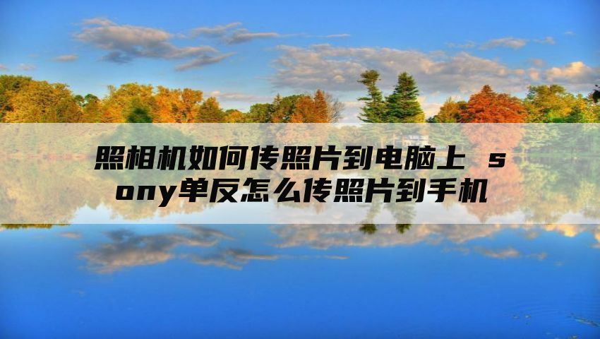 照相机如何传照片到电脑上 sony单反怎么传照片到手机